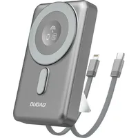 DUDAO K29 wireless Powerbank 10000mAh 20Watt 2xcables Grå -