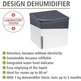 Wenko Raumentfeuchter Mod. Cube Weiß 2 x 1000 g - Weiß - WENKO