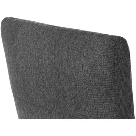 Vito Drehsessel Ticona Flachgewebe 70 x 133 x 80 cm Grau mit Relax-Funktion