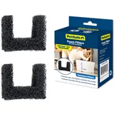 PetSafe Schaumfilter für Trinkbrunnen für Katzen und Hunde, 2er-Pack, Ersatzfilter für Viva Trinkbrunnen für Katzen und Hunde – PAC10-17961