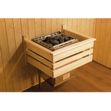 weka Sauna »Varberg«, (Set), 7,5 kW-Ofen mit digitaler Steuerung, beige