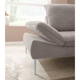 W.Schillig Ecksofa Chenille 3-Sitzer Grau