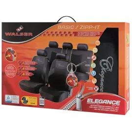 Walser Autositzbezug Elegance Komplett-Set schwarz