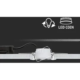 Paulmann Einbauleuchte Nova Coin 1 rund 51mm 6W 530lm 4000K Satin