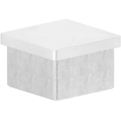 Einsteckkappe V4A zum Kleben für Rohr 40x40x2,0 mm