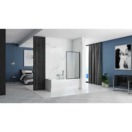 REA Badewannenaufsatz Lagos 80 Schwarz