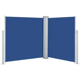 vidaXL Ausziehbare Seitenmarkise 140 x 600 cm blau