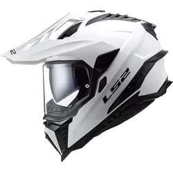 LS2 MX701 Explorer Solid, Endurohelm - Weiß - XXL