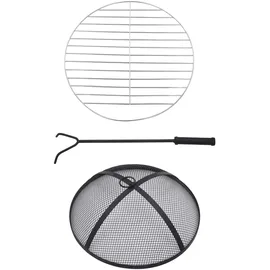 vidaXL Feuertisch Mosaik Keramik Terracotta 68 cm