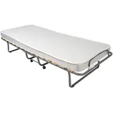 Beautissu  Gästebett, Schwarz, Metall, 90x200 cm, Schlafzimmer, Betten, Klappbetten
