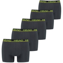 Head Herren Boxershorts, Multipack - Basic Boxer Trunks ECOM, Stretch Cotton Grau XL