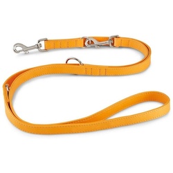 Wolters Hundeleine Leder Terravita flach, Leder orange M – 1 cm x 2 m
