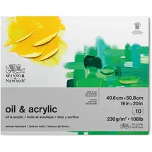 WINSOR & NEWTON Ölmalpapier Block 10 Blatt 40,6 x 50,8 cm 230 g/m2 Weiß
