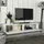 [en.casa] Toivakka Fernsehschrank Lowboard 135x31x25cm Weiß Holz, Spanplatte