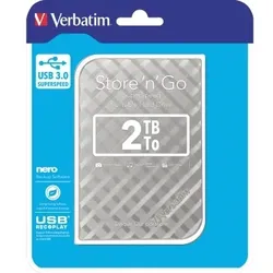 Verbatim Festplatte Store n Go 53198 USB 3.0 2TB silber
