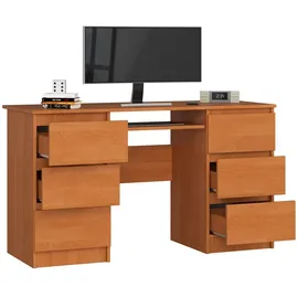 Akord A11 in der Farbe Erle mit 6 Schubladen B135 x H77 x T50 cm,