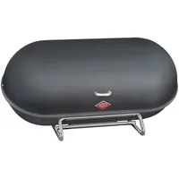 Wesco Breadboy graphit matt, B:44,3cm H:21cm, Lebensmittelaufbewahrungsbehälter, Brotkasten, pulverbeschichtet, klapperfreier Schwenkdeckel, mit Lüftungslöcher