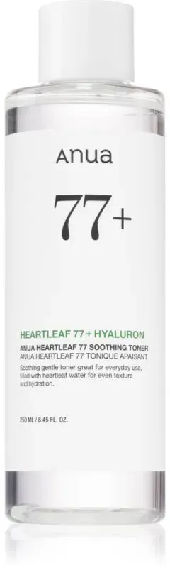 Anua Heartleaf 77% Soothing Toner reinigendes und beruhigendes Gesichtswasser regeneriert die Hautbarriere 250 ml