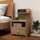 Homcom Nachtschrank mit Schublade 35 x 35 x 66 cm Beige