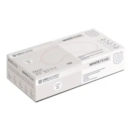 Unigloves White Pearl - Nitrilhandschuhe, Einmalhandschuhe | 100 Stück : S