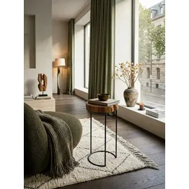 KADIMA DESIGN Akola Beige Akazie 28 x 55 x 28 cm