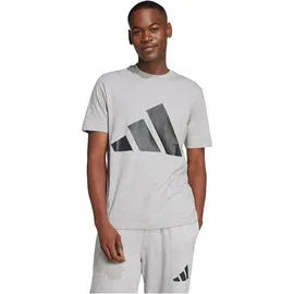 adidas Essentials Big Logo Kurzarm-T-Shirt Medium Grey Heather / Black L
