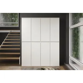 trendteam Nevada Garderobenschrank 148 x 34 x 191 cm weiß