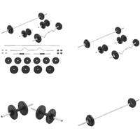 vidaXL Langhantel und Kurzhantel Set 30 kg - Langhantel - Langhanteln - Kurzhantel - Kurzhanteln