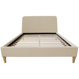 Homestyle4u Polsterbett 140 x 200 cm Beige