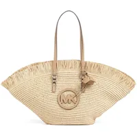Michael Kors Isa Large Shopper Stroh Beige/Braun