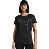Puma TAD Essential Heather Logo Tee, T-Shirts, PUMA Black heather