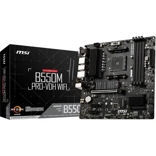 MSI B550M PRO-VDH WIFI mATX Mainboard Sockel AM4 M.2/DP/HDMI/VGA/WIFI6