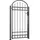 vidaXL Gartentor 105 x 204 cm Schwarz/Metall