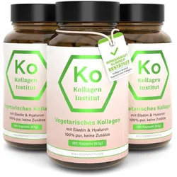 Vegetarisches Kollagen mit Hyaluron und Elastin Vorteilsset 3 x 180 St