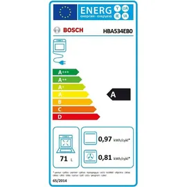 Bosch HERDSET BOSCH Backofen 3D-Heißluft EEK A+ Gaskochfeld autark 60cm NEU - Silber