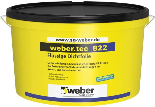 Flüssige Dichtfolie - weber.tec 822 - altrosa - 8kg