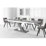Design Esstisch Tisch HEN-111 Hochglanz ausziehbar 160 bis 256 cm