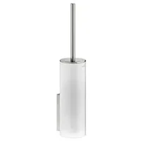 Keuco Edition 400 Toilettenbürstengarnitur mit Glasgehäuse und Deckel, Wandmodell,