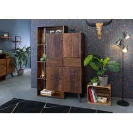 MASSIVMOEBEL24.DE Schrank Akazie 118x40x183 braun