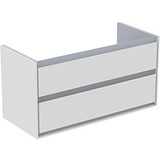 Ideal Standard Connect Air Waschtischunterschrank E0821KN, weiss glänzend/hellgrau matt, 2 Auszüge