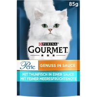 Gourmet PURINA GOURMET Perle Genuss in Sauce Katzenfutter nass, mit Thunfisch, 26er Pack (26 x 85g)