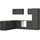Held Winkelküche L-Form 300 x 240 cm Grau/Eiche