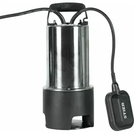 STIER Garden Tauchpumpe ESTW-1100 15.000 l/h Edelstahlgehäuse mit Schwimmer