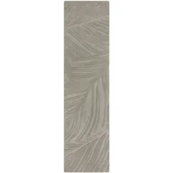 Kadima Design Handgetufteter Teppich, 100% Wolle, in Beruhigenden Farben, `Leven Lee`. Farbe: Grau, 60x230 cm