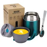 Siehe Bilder Thermobehälter Edelstahl 500ml Isolierbehälter warme Speisen Suppe mit