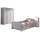 58 aufm Kessel Jugendzimmer-Set Kinderzimmer Kamila 8 Kinderzimmer Möbel Set Mädchen MDF Weiß, (inkl. Versand, Lieferung bis Verwendungsstelle), Bett mit herzförmigen Ausschnitten, 3-türiger Schrank, Bettschublade weiß