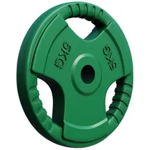 Gorilla Sports Hantelscheibe 5 kg Hantelscheibe grün