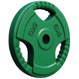 Gorilla Sports Hantelscheibe 5 kg Hantelscheibe grün