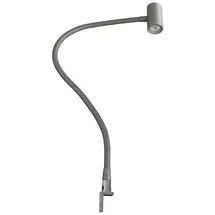 Kalb Material Für Möbel kalb Bettleuchte Silbergrau 1 St.