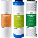 iSpring F3 6 Monate Vorfilter Ersatzfilterpatronen-Set für Standard Umkehrosmose RO Systeme